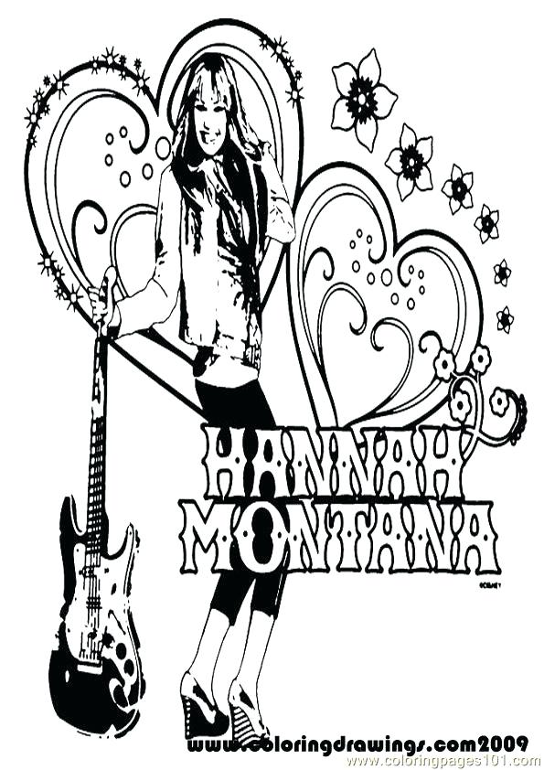 595x842 Coloring Page Plus Coloring Page Hannah Montana Coloring Pages