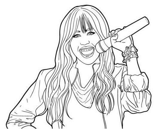 548x431 Printable Hannah Montana Coloring Pages Coloring Me