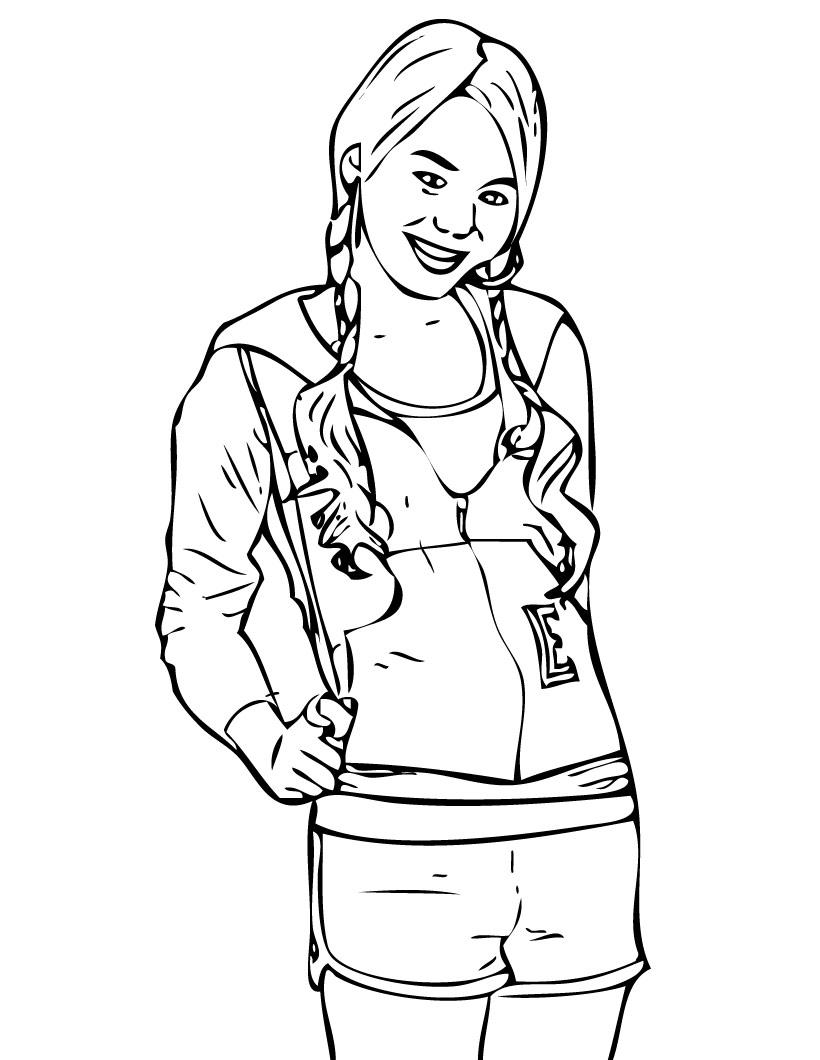 820x1060 Printable Hannah Montana Coloring Pages For Kids Within