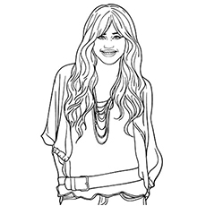 230x230 Top Free Printable Hannah Montana Coloring Pages Online