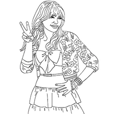 230x230 Top Hannah Montana Coloring Pages