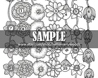 340x270 Zentangle Calendar Etsy