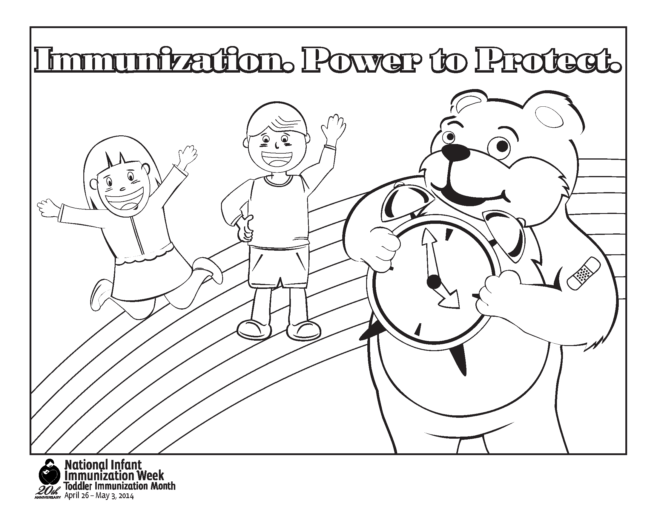 2200x1700 Kids Coloring Page Awareness To Print