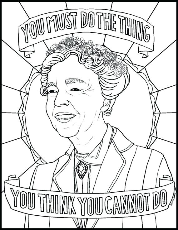 570x738 Fabulous Famous Women Coloring Pages For Kids Coloring Page