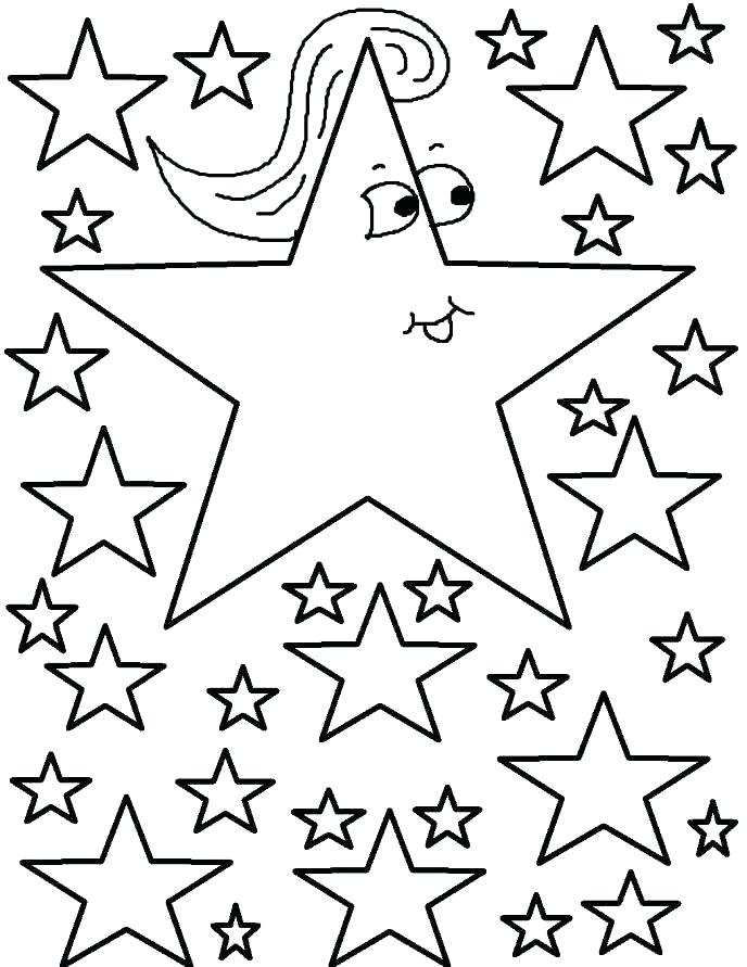 688x891 Coloring Pages Of A Star Moon And Stars Coloring Pages Printable