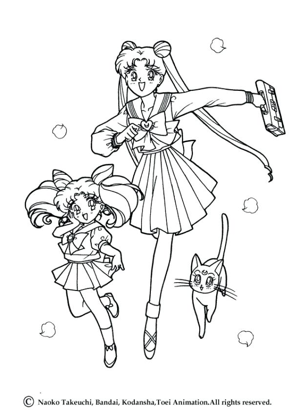 631x850 Sailor Moon Luna Coloring Pages Sailor Moon Warriors Sailor Moon