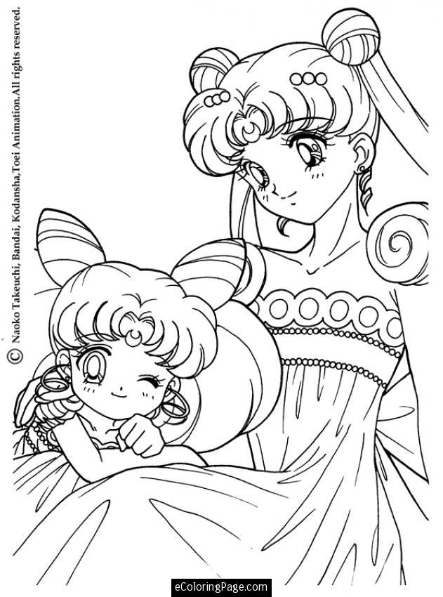 631x850 Anime Sailor Moon Princess Coloring Page For Kids Printable