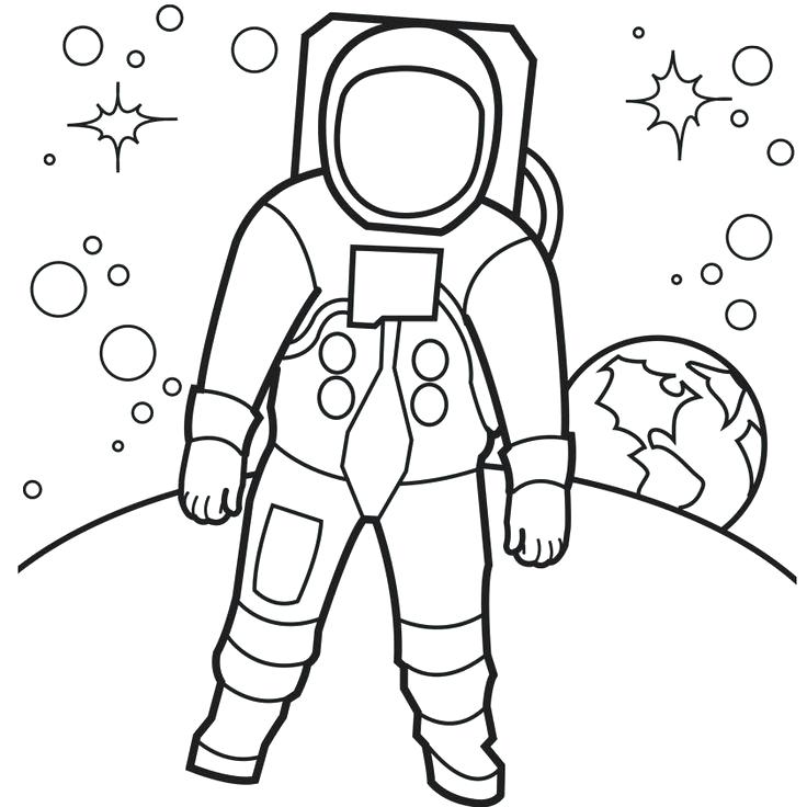 736x736 Space Coloring Pages Space Coloring Pagesstronaut On The Moon