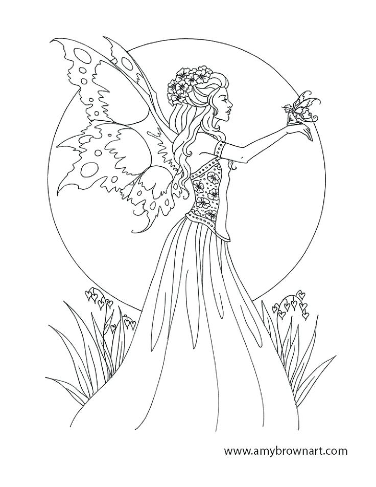 736x952 Fairy Coloring Pages Fairy Coloring Pages For Adults Sitting