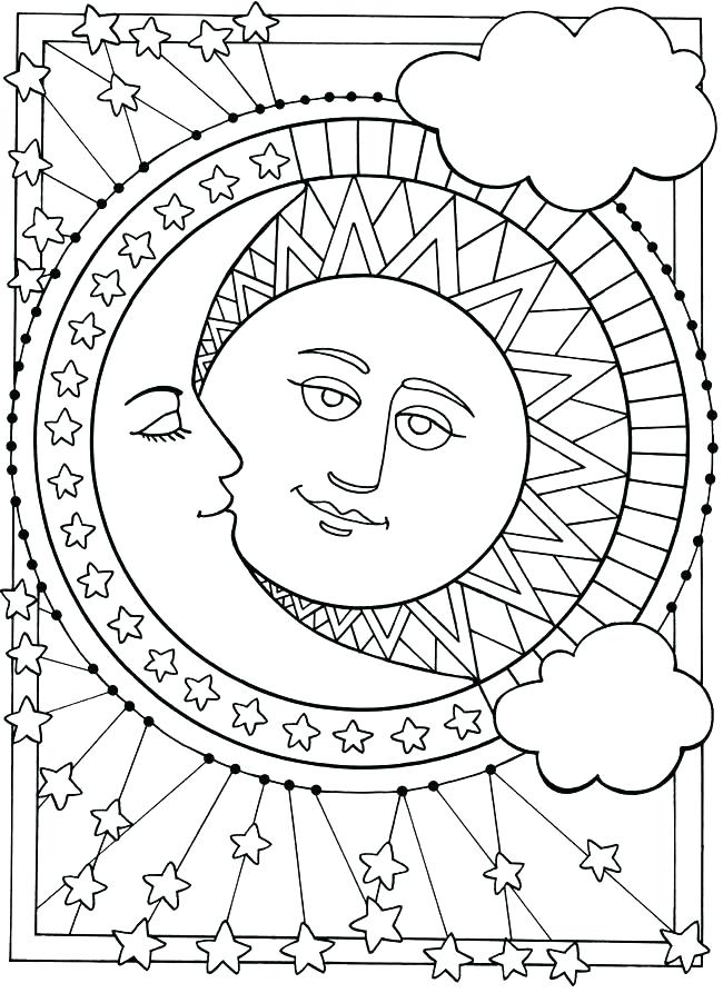 650x893 Moon Coloring Pages Coloring Pages Sun Sun And Moon Coloring Pages