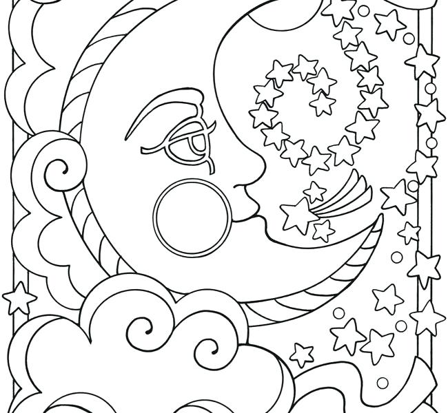 650x600 Moon Coloring Pages Moon Coloring Page Sun And Moon Coloring Pages