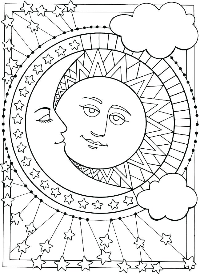650x893 Moon Coloring Pages Sun And Moon Coloring Pages Celestial Sailor