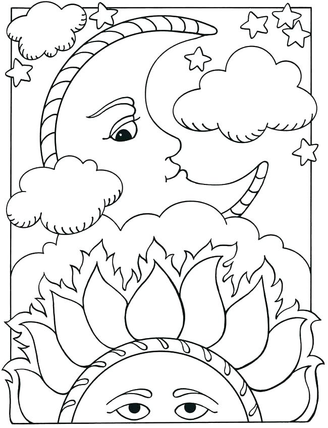 650x847 Coloring Pages Of The Moon Star Coloring Pages Star Coloring Pages