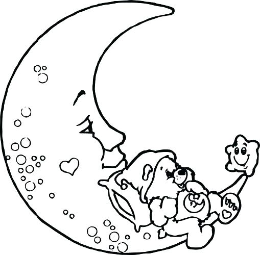 509x500 Coloring Pages Of The Moon
