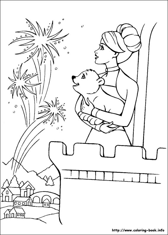 567x794 Barbie And The Magic Of Pegasus Coloring Picture