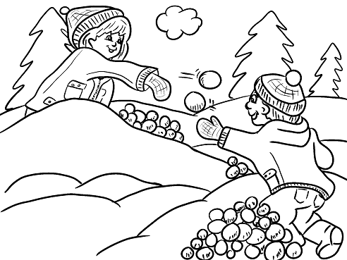 492x369 Free Printable Winter Coloring Pages For Kids