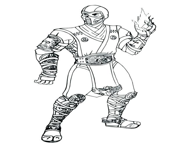 667x500 Mortal Kombat Coloring Pages