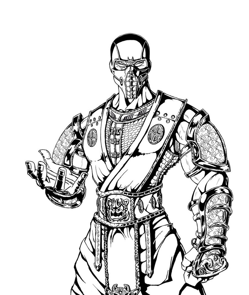 822x972 Sub Zero Coloring Pages