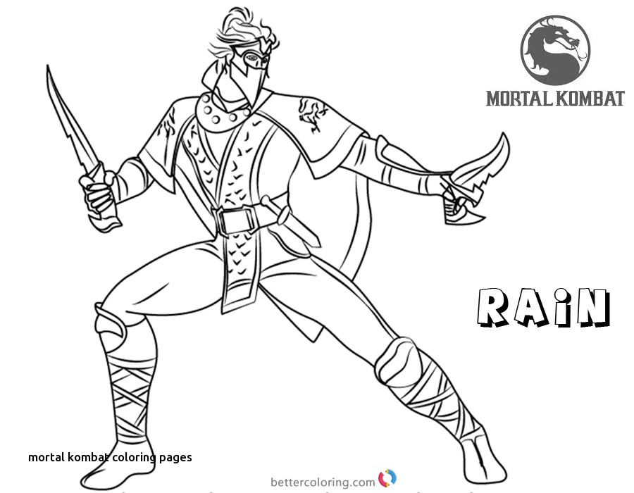 900x700 Mortal Kombat Coloring Pages