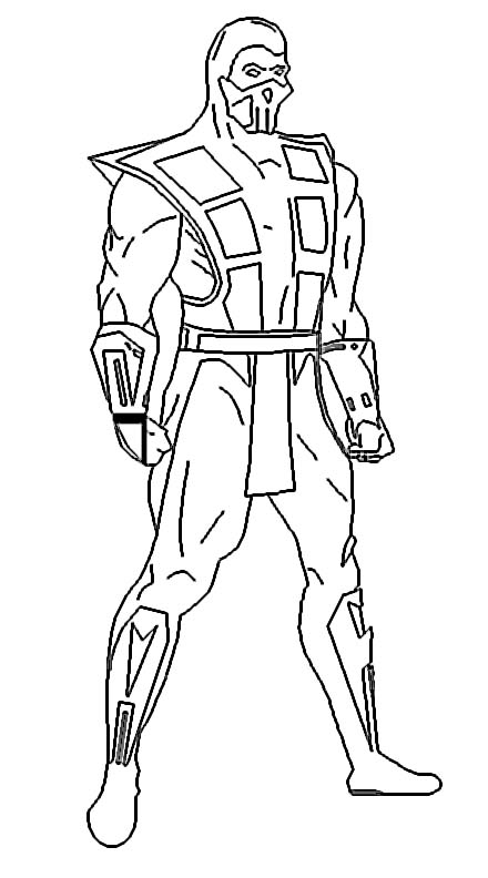 440x792 Mortal Kombat Coloring Pages Free