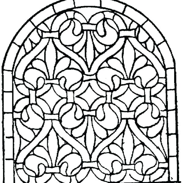 600x600 Pretty Design Mosaic Coloring Books Patterns Printable Pages Image