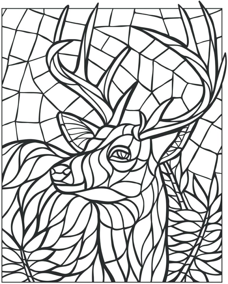 772x960 Free Printable Mosaic Coloring Pages For Adults Magnificent Images