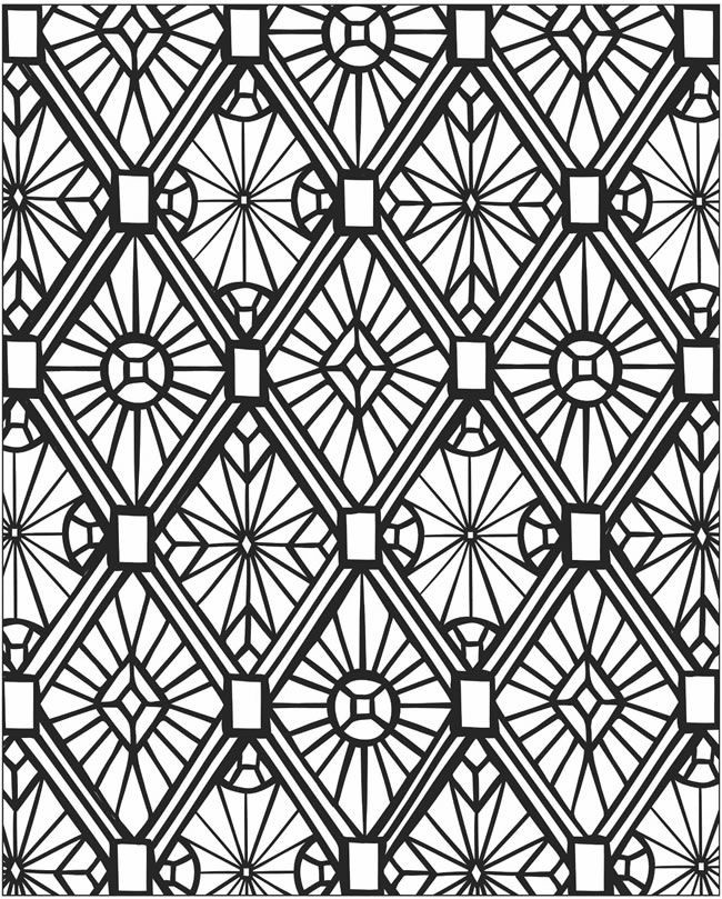 650x809 Mosaic Coloring Pages Luxury Printable Geometric Patterns