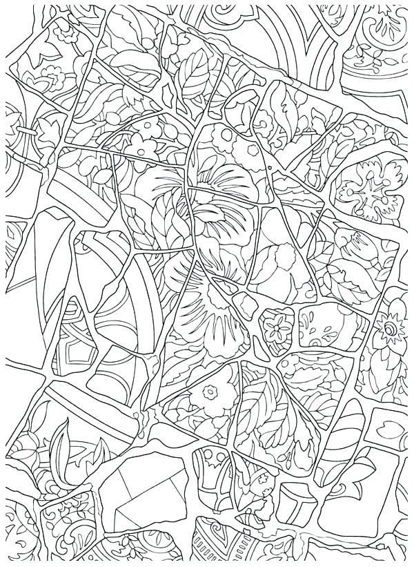 600x821 Mosaic Coloring Pages Printable Roman Mosaic Coloring Pages Free