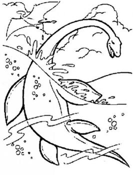 266x350 Mosasaur Coloring Pages