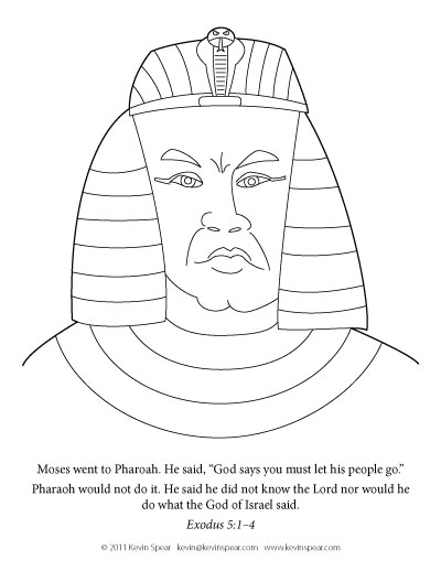 400x518 Moses Meanpharaoh Coloring Page Mean Pharaoh Children's Sunday