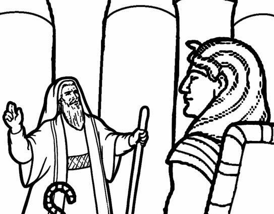 543x425 Pharaoh Coloring Pages Printable Moses Coloring Pages For Kids