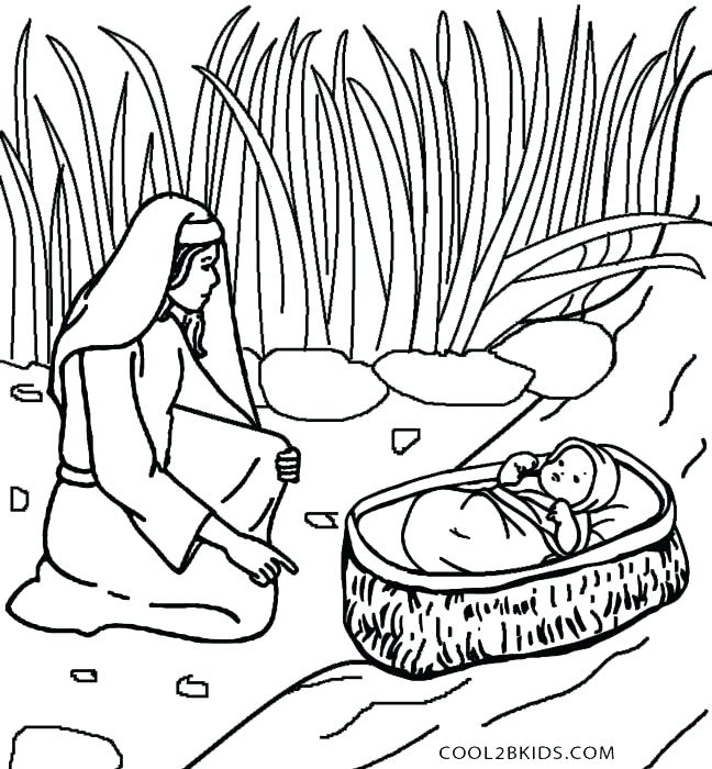 648x700 Moses And The Burning Bush Coloring Page Also Free Coloring Pages