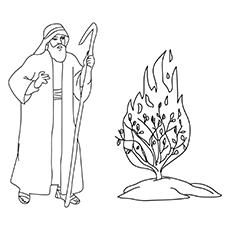 230x230 Moses Coloring Pages