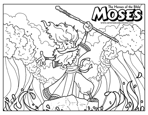 500x386 Moses Coloring Pages