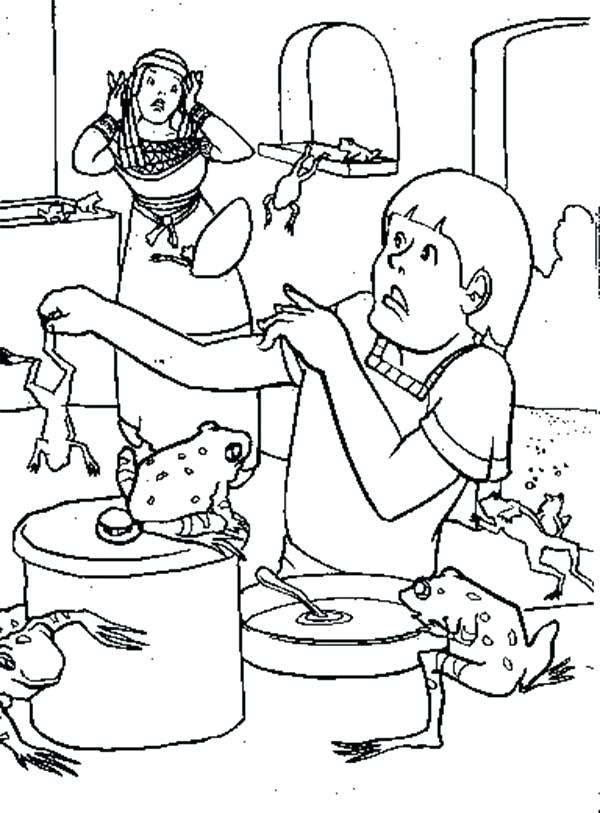 600x813 Plagues Coloring Pages Frogs Is All Over The Place In Plagues