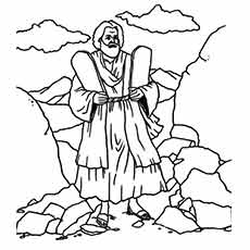 230x230 Moses Coloring Pages