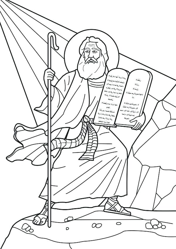 600x848 Moses Story Coloring Pages