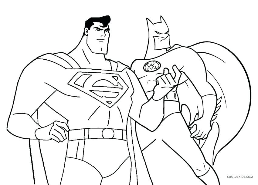 850x611 Super Man Coloring Page Superman Pages For Kids Sup On Most