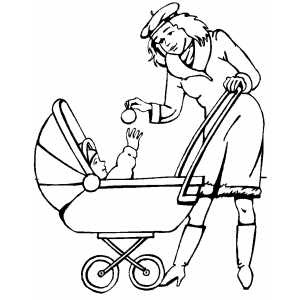 300x300 Baby And Mother Coloring Pages Coloring Pages