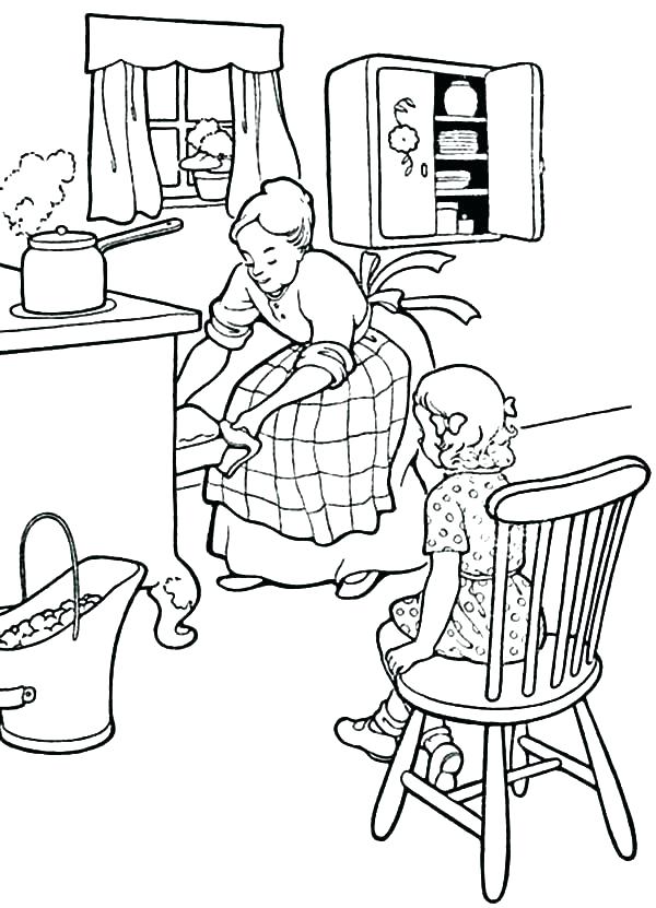 600x831 Mother And Daughter Coloring Pages Download Or Print These Amazing