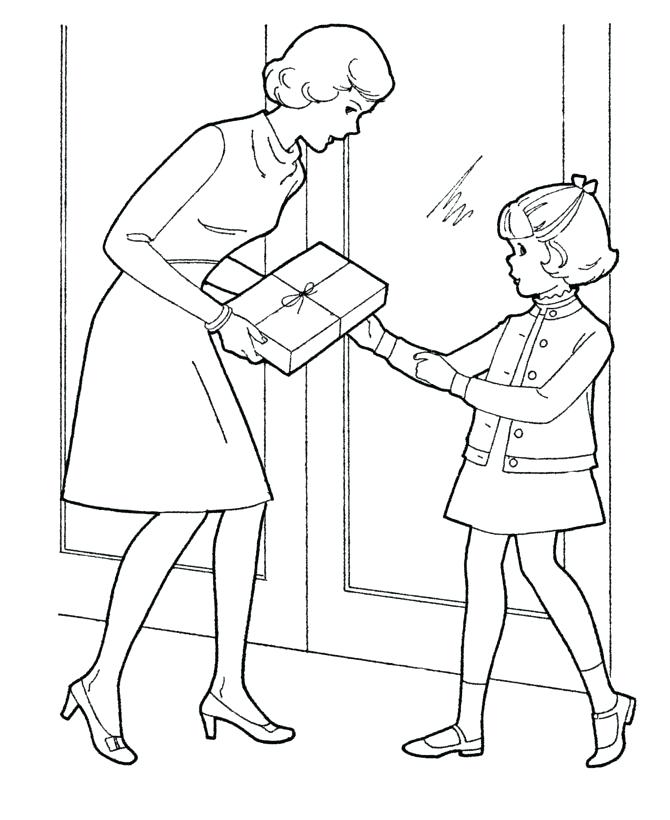 670x820 Mother And Daughter Coloring Pages Mothers Day Coloring Pages