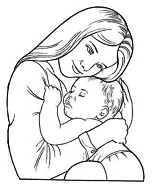 526x600 Mother And Daughter Coloring Pages To Download And Print For Free