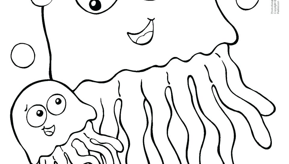 960x544 Jellyfish Coloring Page Mother And Son Coloring Pages Jellyfish