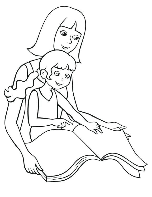 640x828 Mother And Daughter Coloring Pages Mother Coloring Pages Mother