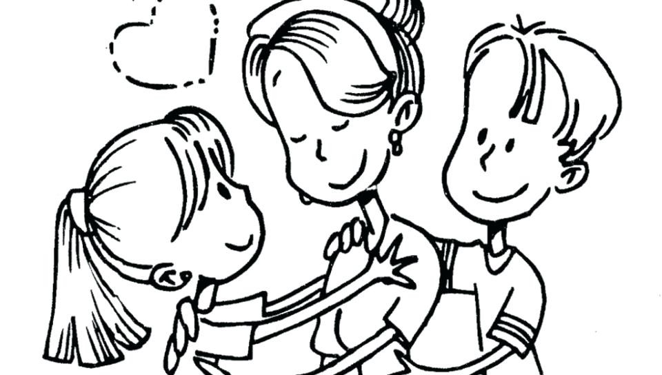 960x544 Mother Coloring Mom Coloring Pages Word For Kids Mother Daughter