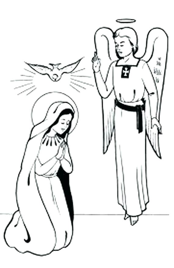 570x879 Mother Coloring Pages Blessed Mother Coloring Pages Mother
