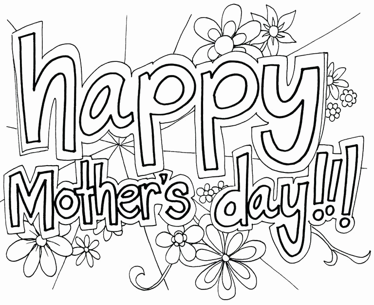 768x626 Free Printable Mothers Day Coloring Pages Photos Mothers Day