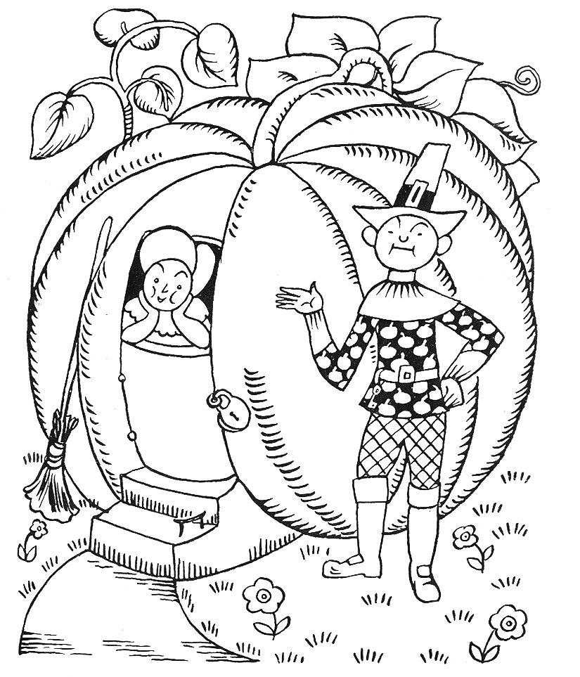 825x963 Unusual Peter Pumpkin Eater Coloring Page More