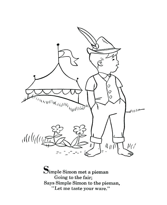 670x820 Mother Goose Rhymes Coloring Pages Nursery Rhyme Coloring Sheets