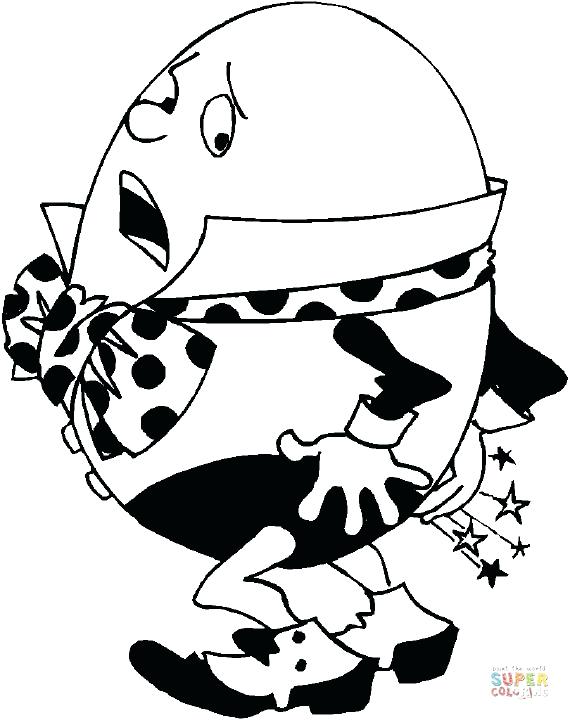 570x720 Nursery Rhyme Coloring Pages A Little Miss From Mother Goose